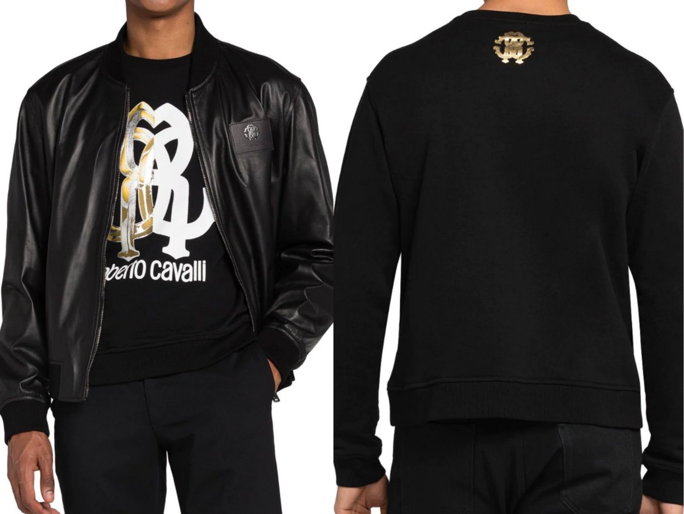 roberto cavalli Sweatshirt ROBERTO CAVALLI FIRENZE RC LOGO SWEAT SWEATER SWEATSHIRT JUMPER PULLOV von roberto cavalli