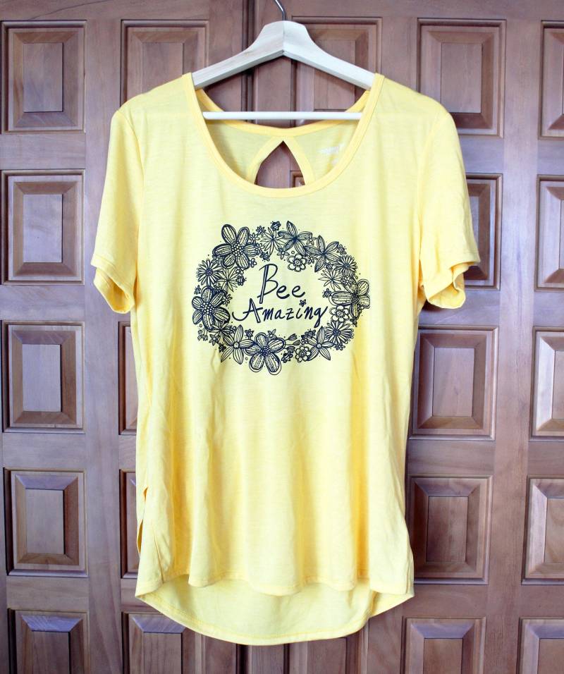 Bee Amazing Inspirational Typography Hand Lettered Cute Futte Blumengelbe Screenprinted Athletic Women Es Jersey Shirt | Geschenke Unter 25 Dollar von robyriker