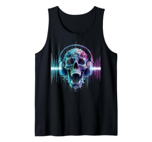 dj shirts für herren musik totenkopf Tank Top von rock music t shirts for men music