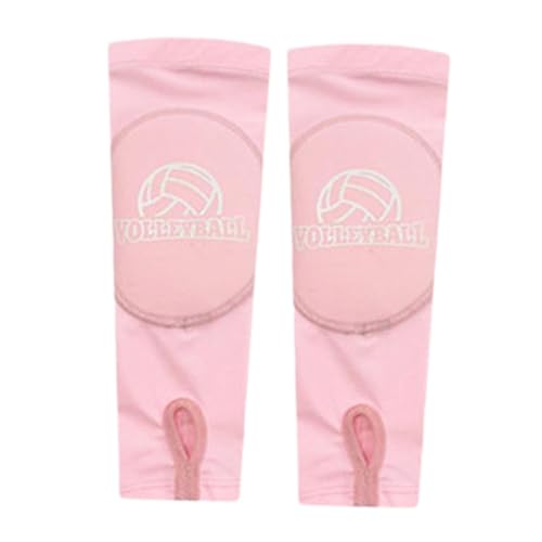 rockible 2x Volleyball-Armstulpen-Handschuhe, Sport-Armschützer, Armstützen-Protektoren für Radfahren, ROSA von rockible