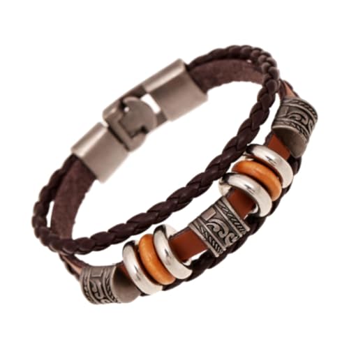 rockible Armband für Herren, Wickelarmband, stilvoll, verstellbar, mehrlagig, Persönlichkeitsschmuck, Accessoires für Freunde und Familie rockible Armband für Herren, Wickelarmband, stilvoll, verstellbar, mehrlagig, Persönlichkeitsschmuck, Accessoires für Freunde und Familie von rockible