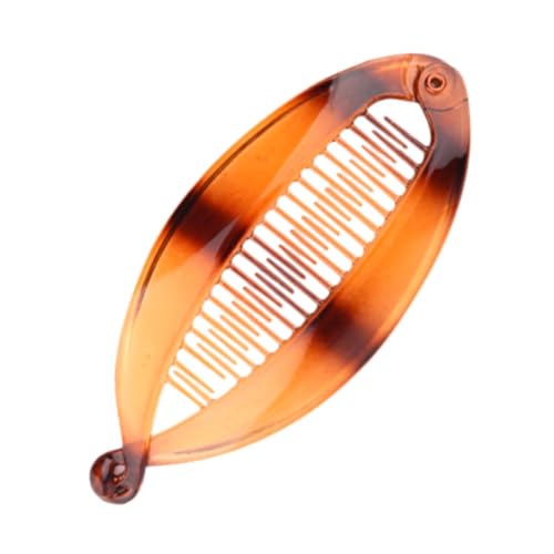 rockible Bananen-Haarspange für Damen, Fischschwanz-Bananen-Clip, Haarkamm für dünnes Haar, rutschfeste Haarklemme, Gelb von rockible