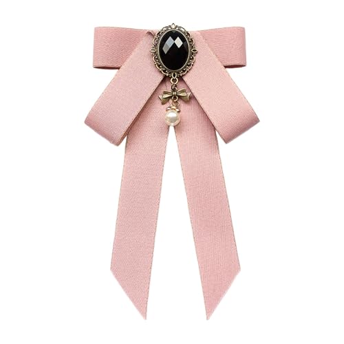 rockible Bandschleife Brosche Krawatte Bowknot Fliege Damen Krawatte Bowknot Hemd Krawatte für Bluse, ROSA von rockible