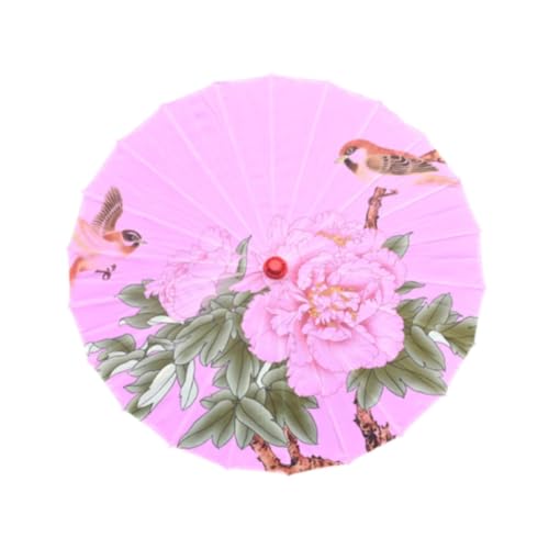 rockible Chinesischer Regenschirm aus geöltem Papier, dekorativer orientalischer Sonnenschirm, japanischer Regenschirm für Theaterkostüme, Style F von rockible