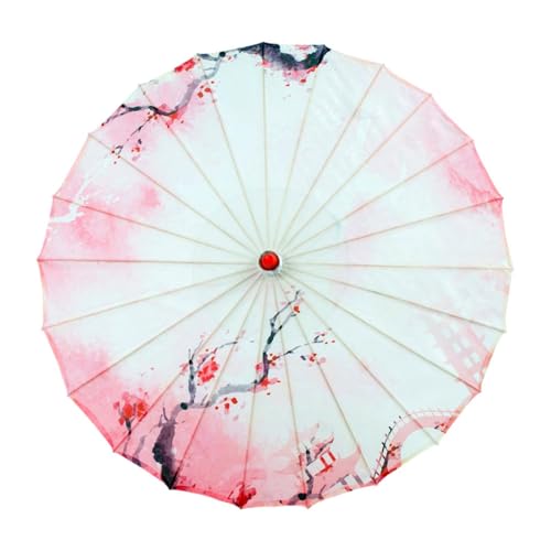 rockible Chinesischer Regenschirm aus geöltem Papier, regenfest, japanischer Regenschirm für Cosplay-Hochzeiten, Style D von rockible