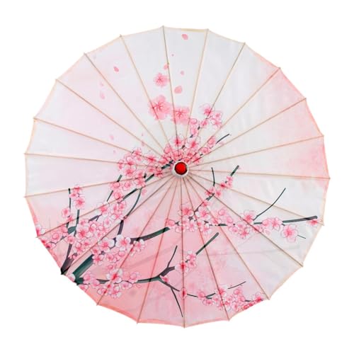 rockible Chinesischer Regenschirm aus geöltem Papier, regenfest, japanischer Regenschirm für Cosplay-Hochzeiten, Style E von rockible