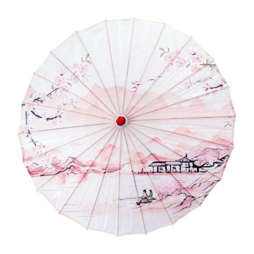 rockible Chinesischer geölter Papierschirm, antiker japanischer Regenschirm für Bühnenauftritte, Style D von rockible