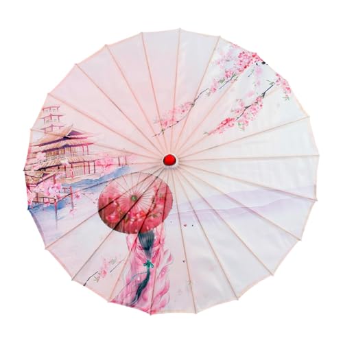 rockible Chinesischer geölter Papierschirm, antiker japanischer Regenschirm für Bühnenauftritte, Style E von rockible