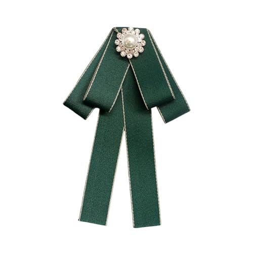 rockible Damen Fliege Kragen Kleidung Zubehör Geschenk Mode Band Bowknot Schleife Brosche für Hemd Kleid Uniform Bluse Bankett, GrÜn von rockible