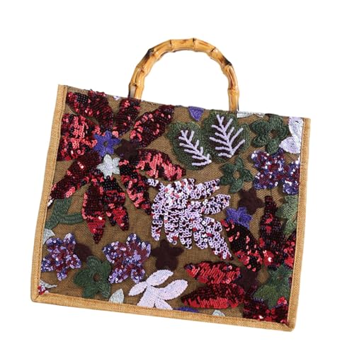 rockible Damen-Tasche mit, Clutch, stilvolle Tragetasche zum Einkaufen, Pendeln, Urlaub, Lila von rockible