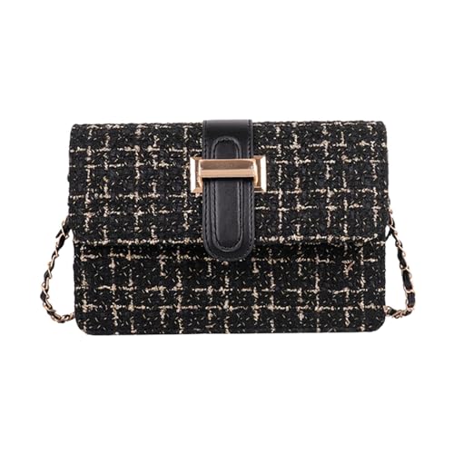 rockible Damen-Umhängetasche mit Kette, Telefon-Geldbörse, modische Umhängetasche, Schwarz rockible Damen-Umhängetasche mit Kette, Telefon-Geldbörse, modische Umhängetasche, Schwarz von rockible