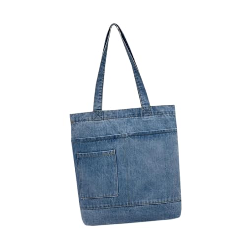 rockible Denim-Einkaufstasche, Geldbörse, modischer Halter, zum Basteln, multifunktionale Einkaufstasche, Schulterhandtasche für Urlaub, Arbeit, rockible Denim-Einkaufstasche, Geldbörse, modischer Halter, zum Basteln, multifunktionale Einkaufstasche, Schulterhandtasche für Urlaub, Arbeit, von rockible