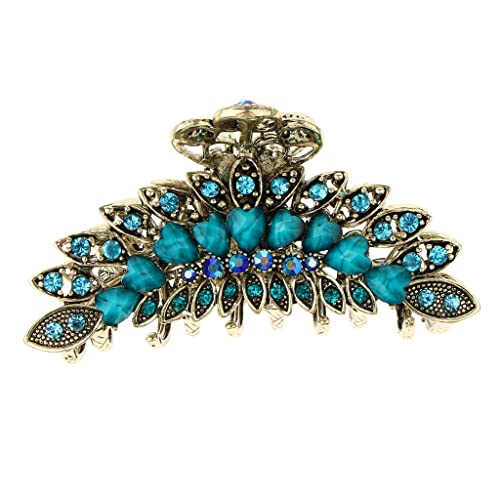 rockible Elegante Haarklammer für Damen - Glanzvolles Haaraccessoire, Blau von rockible