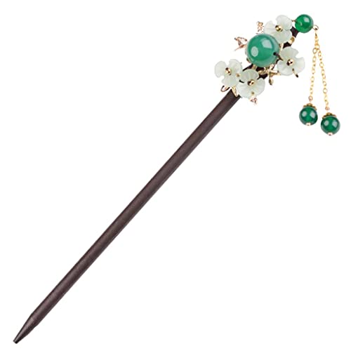 rockible Elegante Holz Haarstäbchen für Damen - Stilvolles Haarschmuck Accessoire, A von rockible