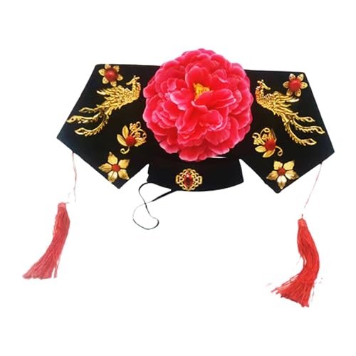 rockible Elegantes Stirnband mit Quaste, verziertes Prinzessinnen-Haaraccessoire, Blumen-Haarband, chinesischer Haarreifen für festliche Anlässe von rockible