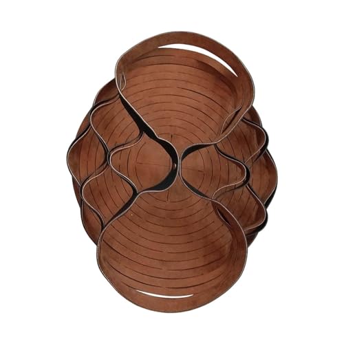 rockible Faltbare Handtasche Hohle Schultertasche Einkaufstasche Sommer Strandtasche für Urlaub Dating, Braun von rockible