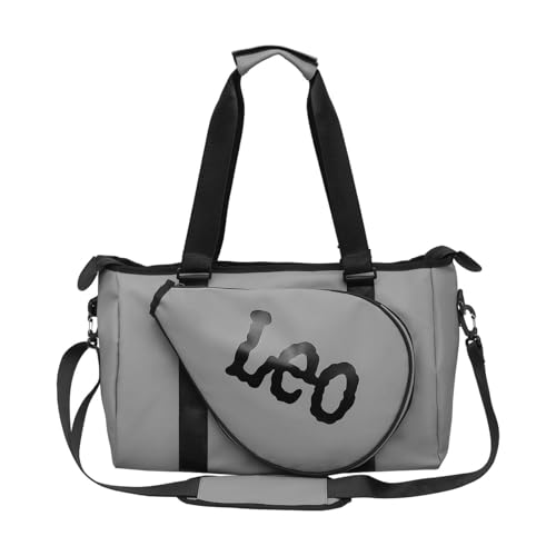 rockible Fitnessstasche für Reisen Und Sport mit Reißverschluss für Männer Und Frauen, Grau von rockible