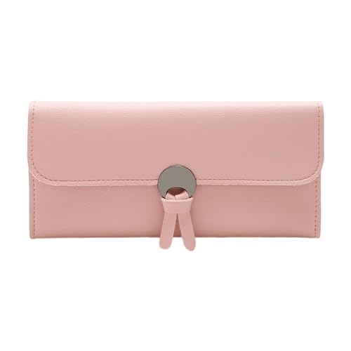 rockible Geldbörse für Damen, Clutch, dünn, großes Fassungsvermögen, Kartenetui, Kreditkartenhalter, ROSA von rockible