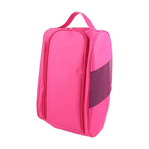 rockible Golfschuhtasche, Sportschuhtasche, atmungsaktive Golfausrüstung, Schuhtasche, Schuhtragetasche für Laufen, Outdoor, Camping, Männer und Frauen, Rose Rot von rockible