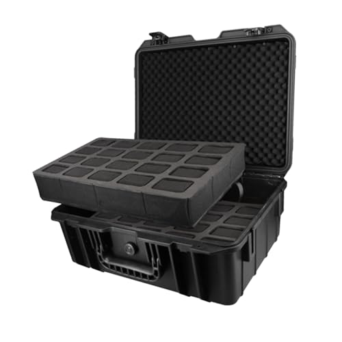 rockible Große Reise-Organizer-Box für Uhren mit Kissen, Tragetasche, Aufbewahrungsbox für Digitale Armreifen, Armbanduhren, 40 Steckplätze von rockible