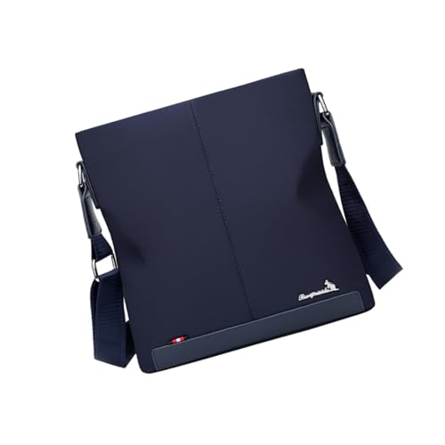 rockible Herren Schultertasche Crossbody Tasche für Reisen Radfahren Camping Wandern, Stoff Blau von rockible