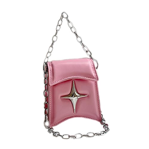 rockible Kleine Umhängetasche für Damen, Umhängetasche für Shopping, Dating, Urlaub, Rosa von rockible