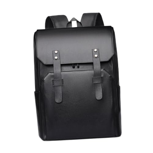 rockible Laptop-Rucksack mit Mehreren Taschen, Business-Rucksack für Herren zum Camping, Wandern, Schwarz von rockible