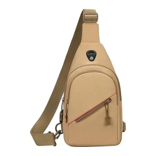 rockible Männer Brustbeutel stilvolle Umhängetasche für Rucksackübungen im Freien im Freien Klettern, Khaki rockible Männer Brustbeutel stilvolle Umhängetasche für Rucksackübungen im Freien im Freien Klettern, Khaki von rockible