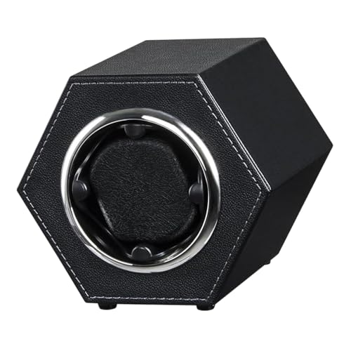 rockible Mechanische Uhr Winder Turner 2 Rotations einstellungen Einfach zu verwendende Rotator Selbst wickel Box für den Heimgebrauch Büro Männer und Frauen, Schwarz von rockible