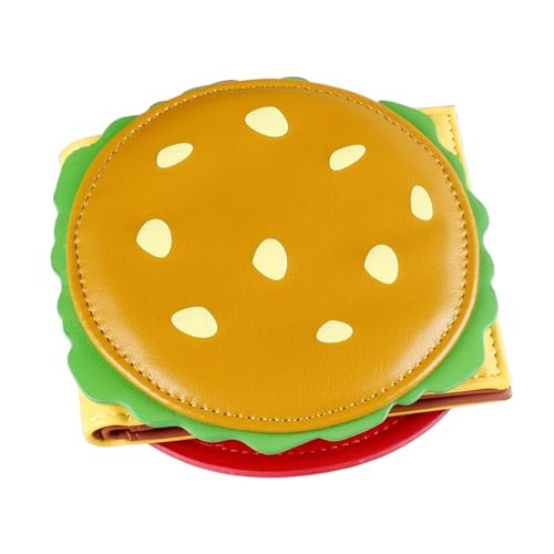 rockible PU Brieftasche praktische süße Kreditkoffer -Reise Burger - Brieftasche von rockible
