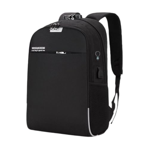 rockible Reiserucksack Computertasche für Erwachsene Männer Frauen Camping Reisen, Schwarz von rockible