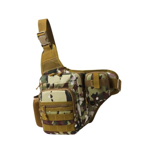 rockible Schultertasche, Umhängetasche, vielseitige Wasserbechertasche, Brusttasche, Umhängetasche für Ausflüge, Klettern, Einkaufen, Angeln, Straße von rockible