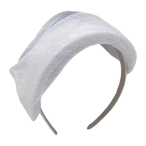 rockible Stirnband in Form eines Hutes, Dekoration für Verabredungen, Halloween, Bühnenauftritte, Weiß von rockible