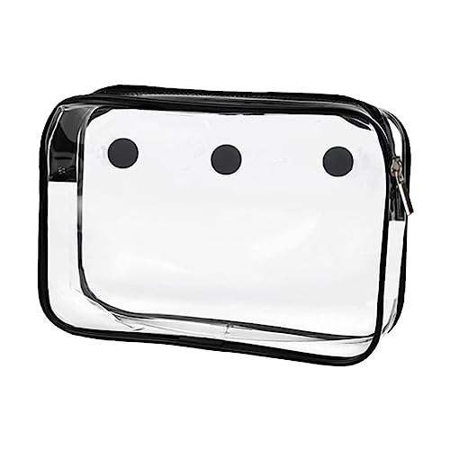 rockible Transparente Tasche für Strandurlaub, Reißverschlusstasche, Kosmetikorganizer, wasserdichte Innentasche, 21cmx14cmx6cm von rockible