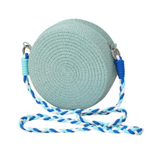rockible Umhängetasche Aus Gewebtem Stroh, Lässige Damen Umhängetasche für Reisen, Party, Straße, Blau von rockible