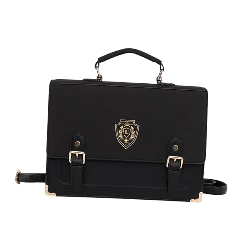 rockible Umhängetasche für Damen, einzigartiger tragbarer Rucksack für Geschäftsreisen und Veranstaltungen, Schwarz von rockible