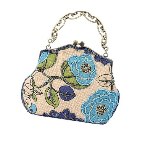 rockible Umhängetasche für Damen, tragbare Schulterhandtasche für Pendeln, Events, Shopping, Blau von rockible