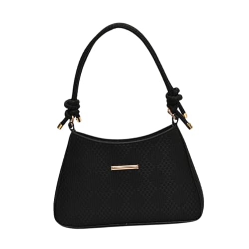 rockible Umhängetasche für Damen mit Reißverschluss-Handtasche für die Arbeit auf dem Weg zur Arbeit, Schwarz von rockible