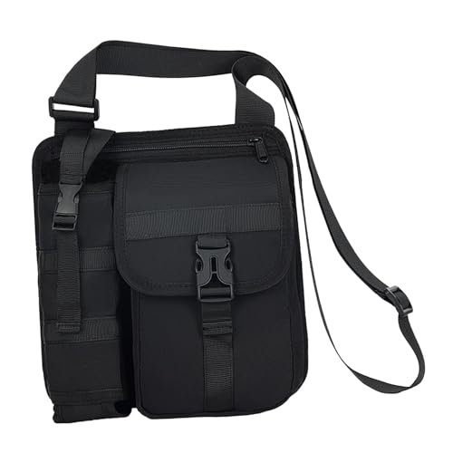 rockible Wasserflaschentasche für Herren, Umhängetasche für Reisen, Angeln, Fahrradfahren, Sport, Camping, Schwarz von rockible