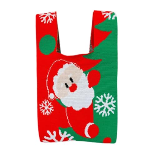rockible Weihnachtsmann-Tragetasche, lässige, süße Weihnachtshandtasche für Damen für den Frühling von rockible