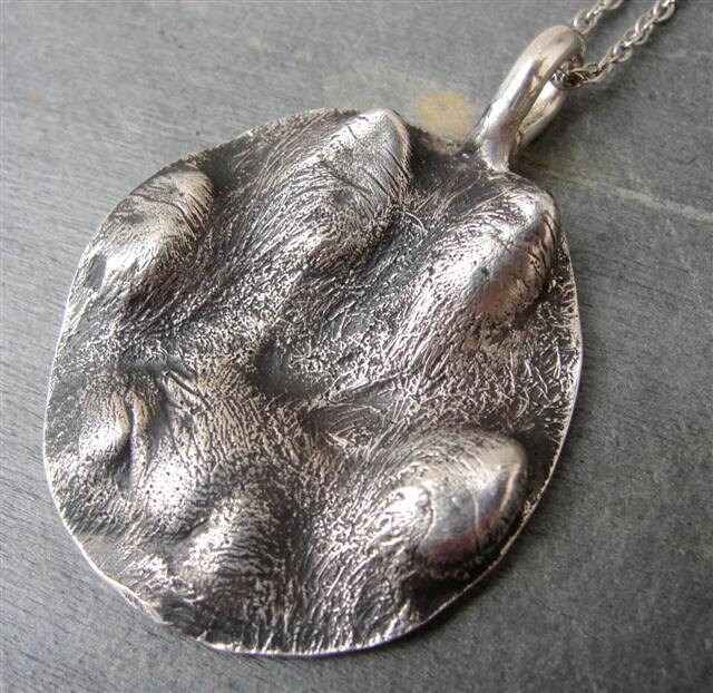 Katzen Pfote Halskette in Sterling Silber Personalisierte Express-Versand von rockmyworldinc