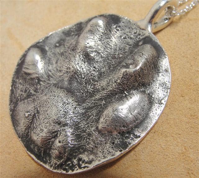 Personalisierte Katze Tatze Halskette in 925Er Silber von rockmyworldinc