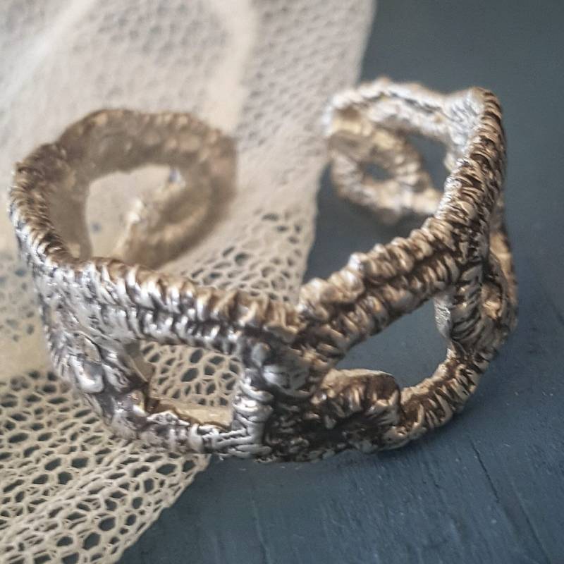Spitze Silber Ring Ehering Lacey von rockmyworldinc