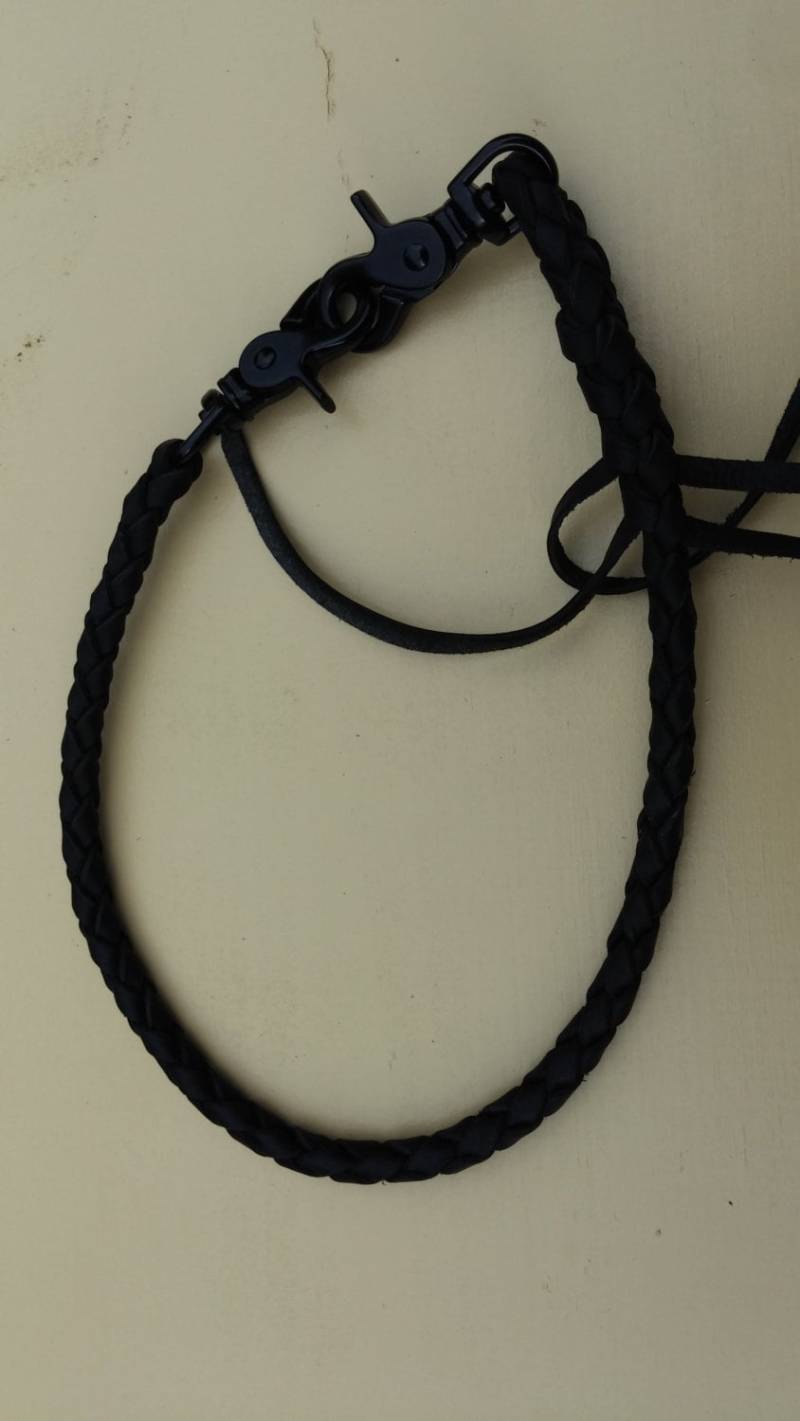 Portemonnaie Zopf 4 Strang Rund von rockntleatherworks