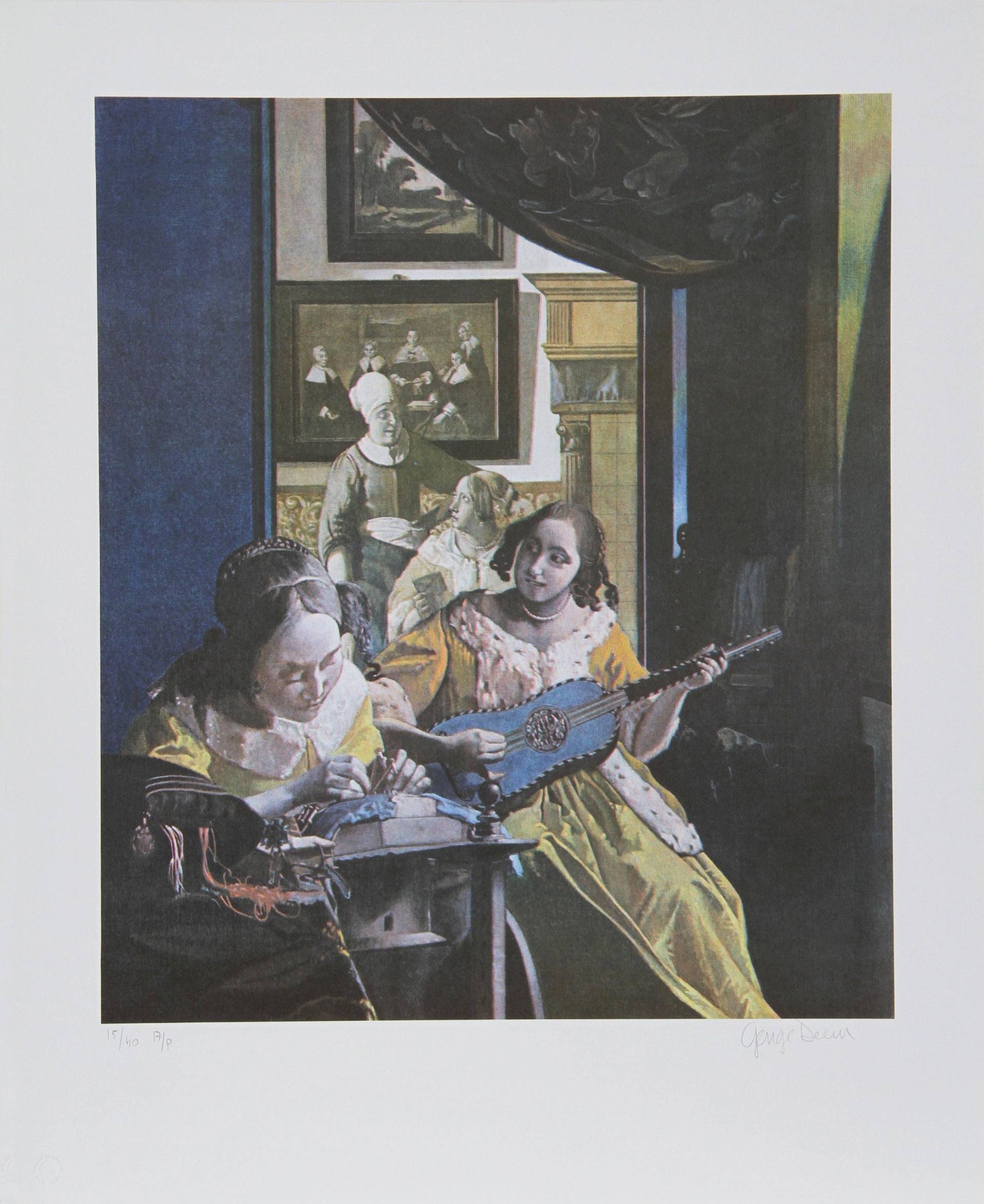 George Deem, Primäre Vermeer, Lithographie, Signiert Und Nummeriert in Bleistift von rogallery