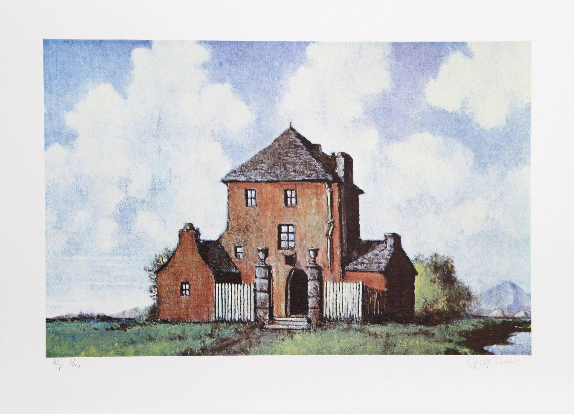 George Deem, Random House, Lithographie, Signiert Und Nummeriert Mit Bleistift von rogallery