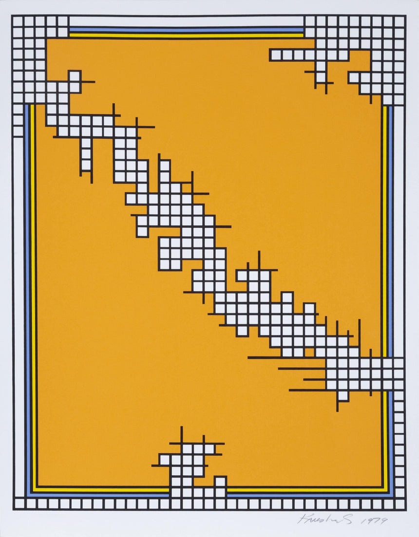 Nikolaus Krushenick, Ohne Titel | Wire Mill Variant, Siebdruck, Signiert Und Nummeriert Mit Bleistift von rogallery