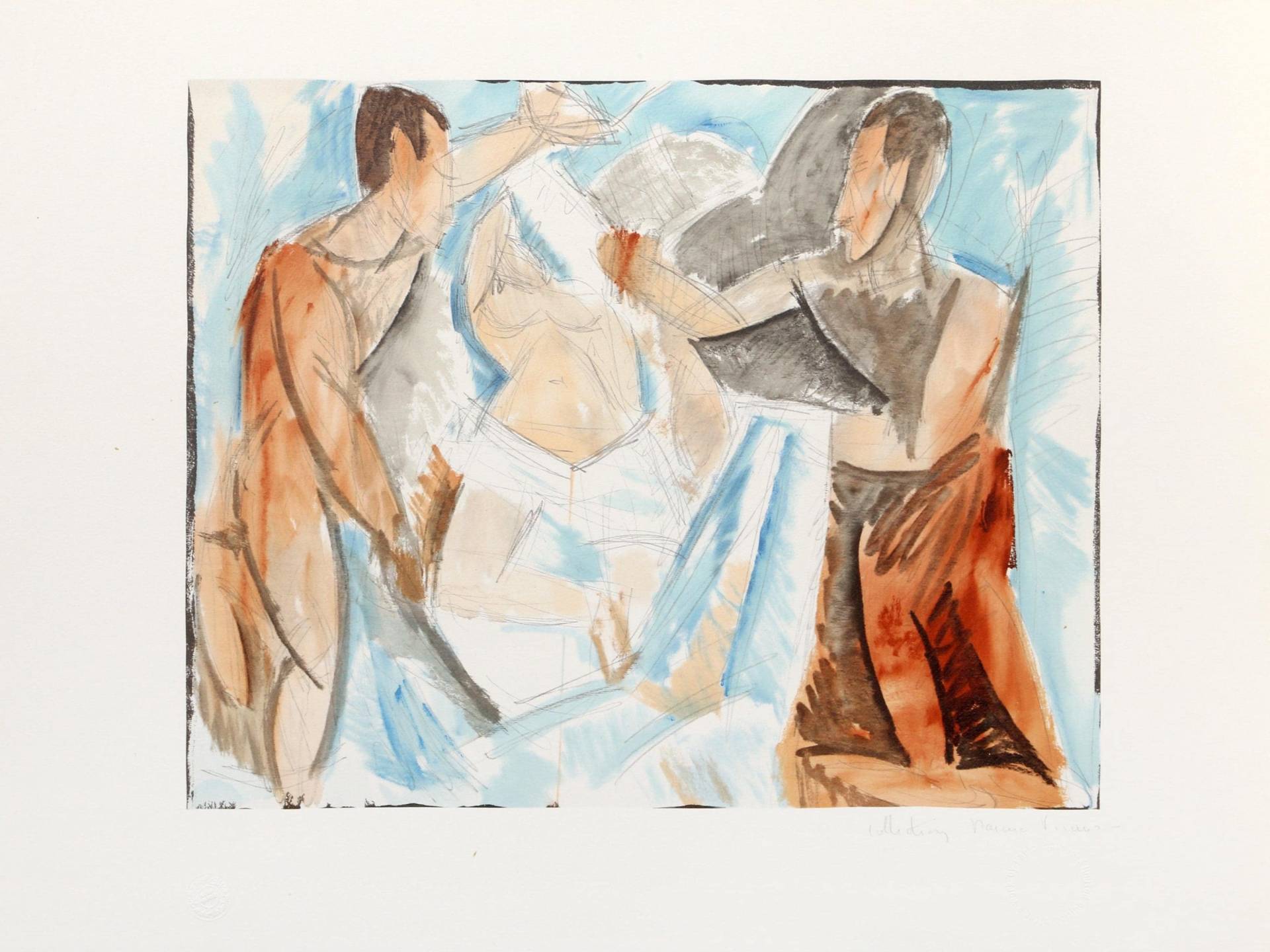 Pablo Picasso, Etude De Personnages, Lithographie Auf Arches Papier von rogallery