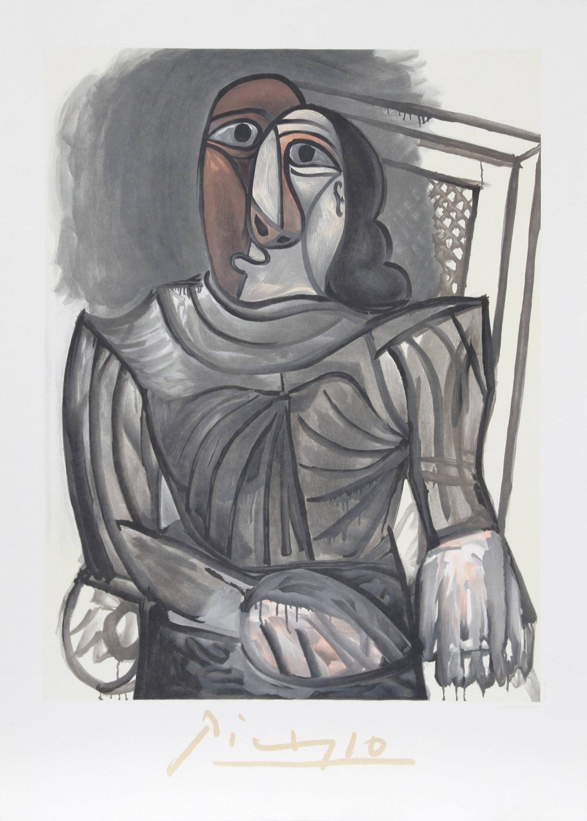 Pablo Picasso, Femme Assise A La Robe Grise, Lithographie von rogallery