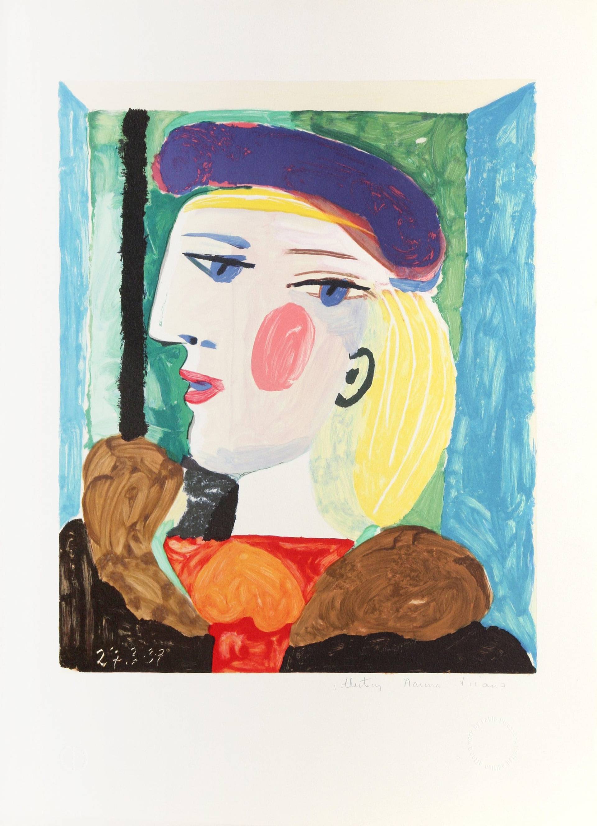 Pablo Picasso, Femme Profil | Marie-Therese Walter, Lithographie Auf Arches Papier von rogallery